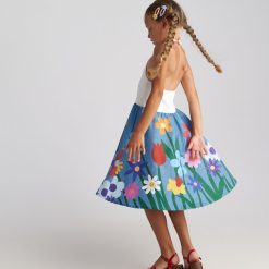 Alternative view of T7130 Botanical Tank Top Flower Dress Floral