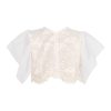 T7245 The Flower Girls Butterflies Baby Cardigan-Ecru