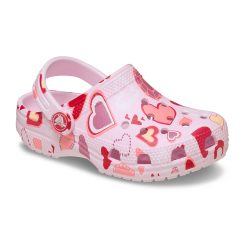 CROCS CLOGS CLASIC T GIRL Vday Hearts 209755-7C1 ΡΟΖ
