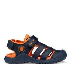 GEOX SANDAL JUNIOR BOY J S Fusbetto Pro J650JA 0CE15 C0659  ΜΠΛΕ