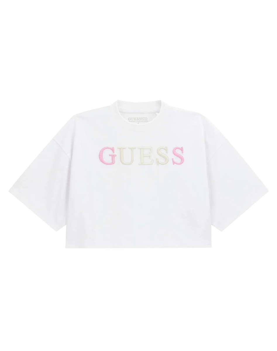 Guess Μπλούζα Κοντομάνικη Κορίτσι J6RI11KCNQ4-G011 ΛΕΥΚΟ