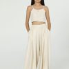 MELIN ROSE Σετ παντελόνα με τοπ MRS26-6217 Μπεζ