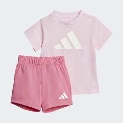 Alternative view of ADIDAS  ΣΕΤ ΜΠΛΟΥΖΑ ΒΕΡΜΟΥΔΑ ESSENTIALS JC9639 POZ