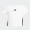 ADIDAS ΚΟΝΤΟΜΑΝΙΚΗ ΜΠΛΟΥΖΑ JUNIOR GIRL JZ1209 ΛΕΥΚΟ