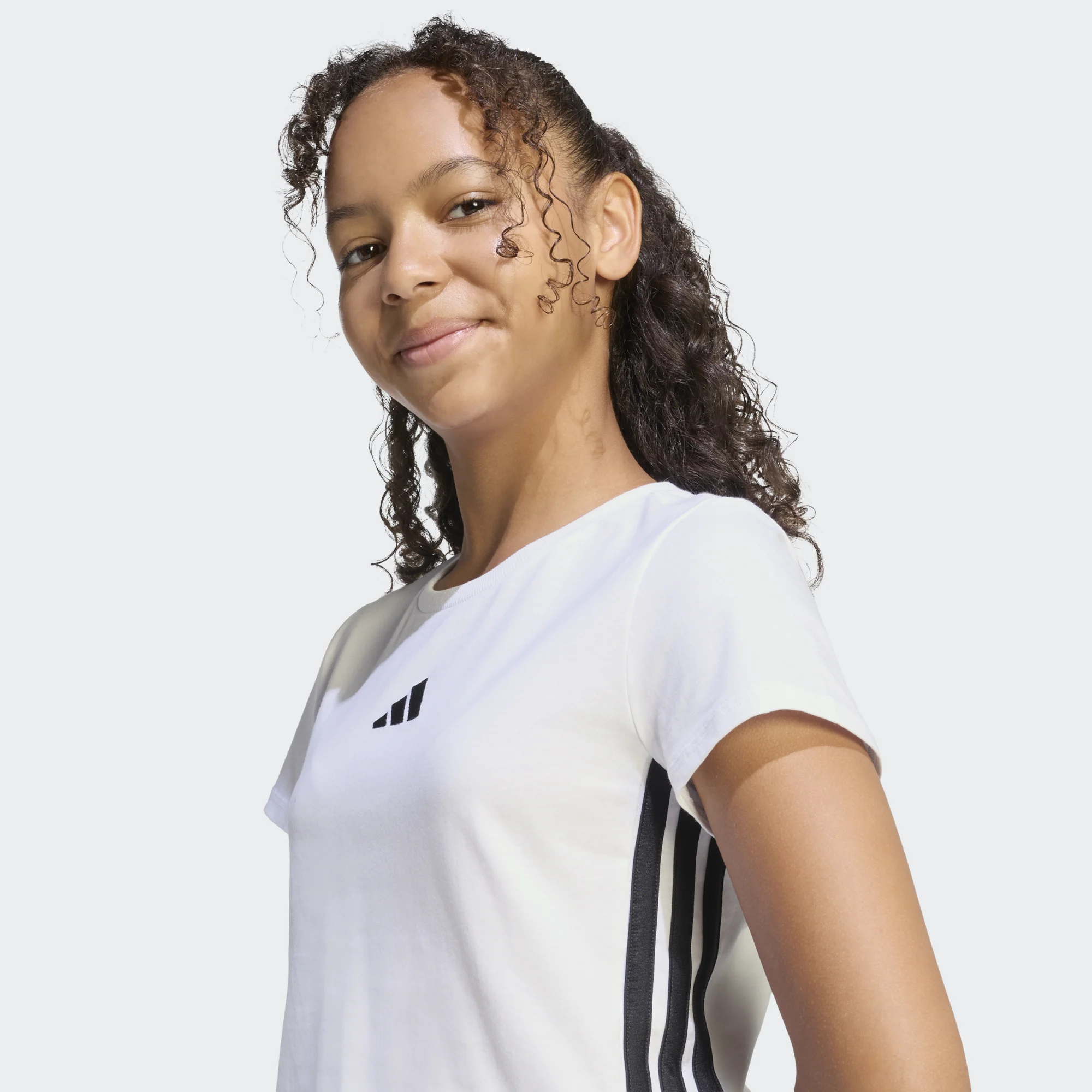 ADIDAS ΚΟΝΤΟΜΑΝΙΚΗ ΜΠΛΟΥΖΑ JUNIOR GIRL JZ1209 ΛΕΥΚΟ - Image 6