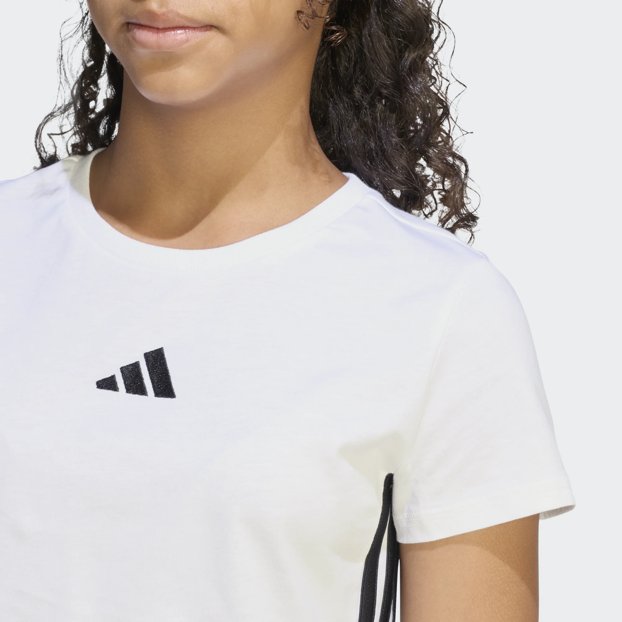 ADIDAS ΚΟΝΤΟΜΑΝΙΚΗ ΜΠΛΟΥΖΑ JUNIOR GIRL JZ1209 ΛΕΥΚΟ - Image 7