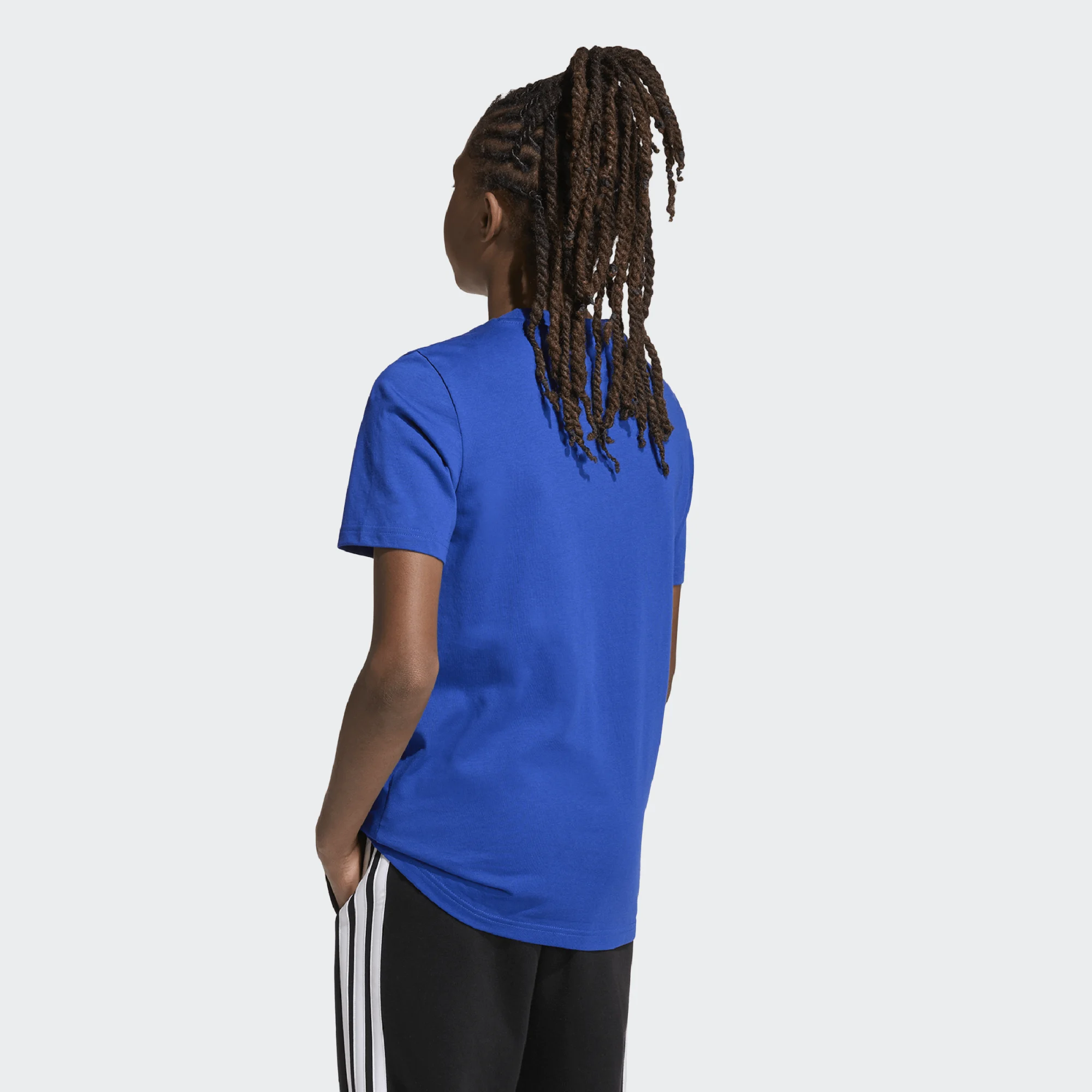 ADIDAS JUNIOR BOY ΚΟΝΤΟΜΑΝΙΚΗ ΜΠΛΟΥΖΑ KA0530 ΜΠΛΕ - Image 4