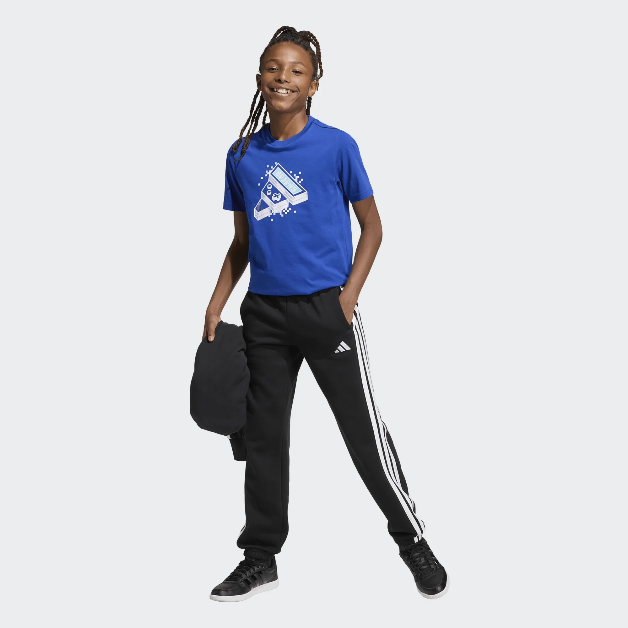 ADIDAS JUNIOR BOY ΚΟΝΤΟΜΑΝΙΚΗ ΜΠΛΟΥΖΑ KA0530 ΜΠΛΕ - Image 5