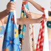 T7442 Summer Gems Beach Towel White