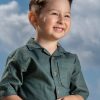 Short sleeved shirt for boys - ΠΡΑΣΙΝΟ ΤΟΥ ΔΑΣΟΥΣ
