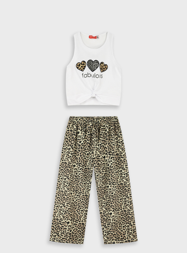 Σετ μπλούζα με παντελόνα - LEOPARD - Image 4