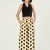 MELIN ROSE Παντελόνα πουά MRS26-3327 Κίτρινο