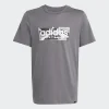 ADIDAS JUNIOR  ΚΟΝΤΟΜΑΝΙΚΗ ΜΠΛΟΥΖΑ JX6867 ΓΚΡΙ
