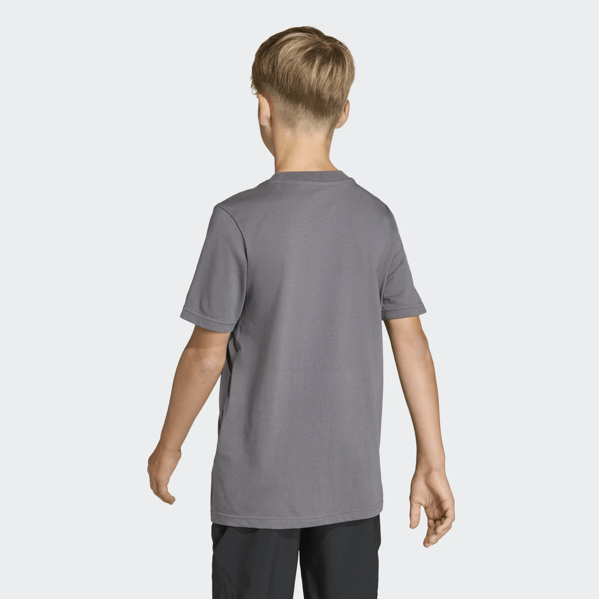 ADIDAS JUNIOR ΚΟΝΤΟΜΑΝΙΚΗ ΜΠΛΟΥΖΑ JX6867 ΓΚΡΙ - Image 4