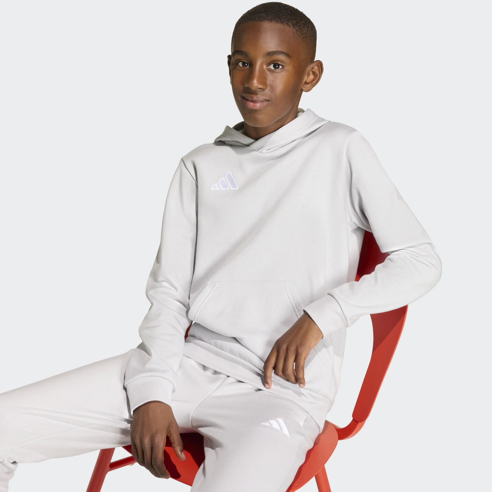 ADIDAS HOODY ΦΟΥΤΕΡ UNISEX JZ6562 ΓΚΡΙ - Image 6