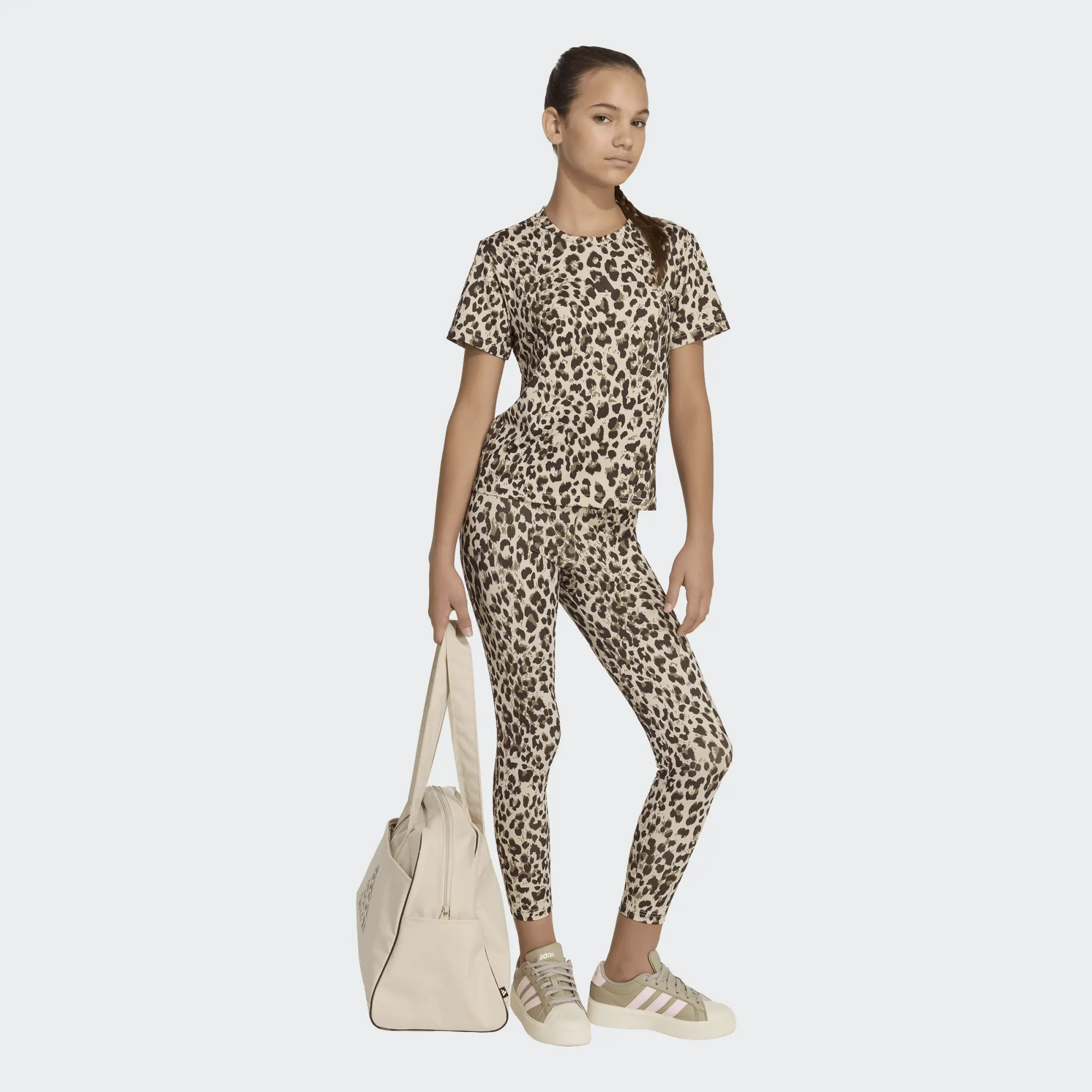 ADIDAS JUNIOR GIRL ΚΟΝΤΟΜΑΝΙΚΗ ΜΠΛΟΥΖΑ KC7223 ΜΠΕΖ - Image 5