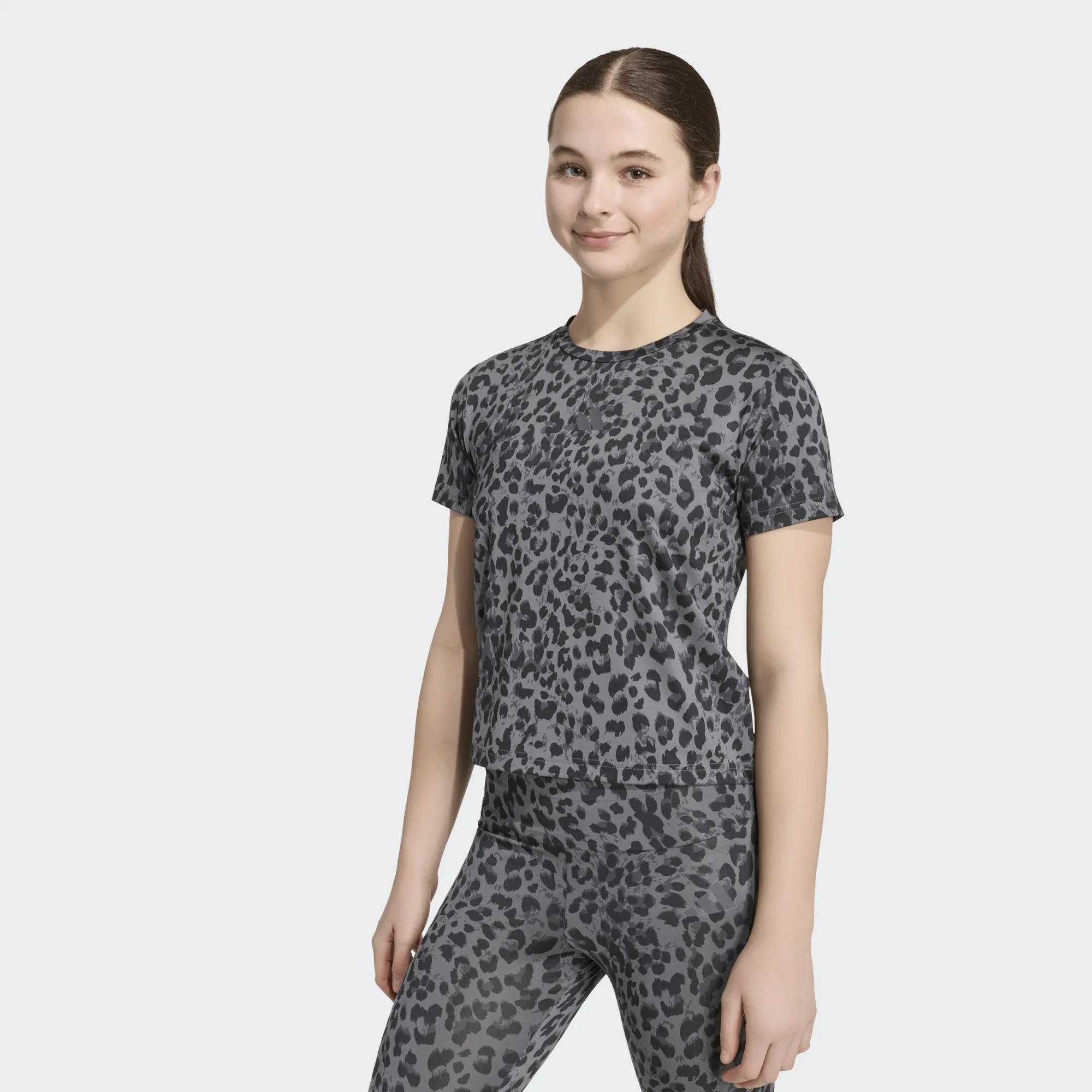 ADIDAS JUNIOR GIRL ΚΟΝΤΟΜΑΝΙΚΗ ΜΠΛΟΥΖΑ KC7224 ΓΚΡΙ - Image 3