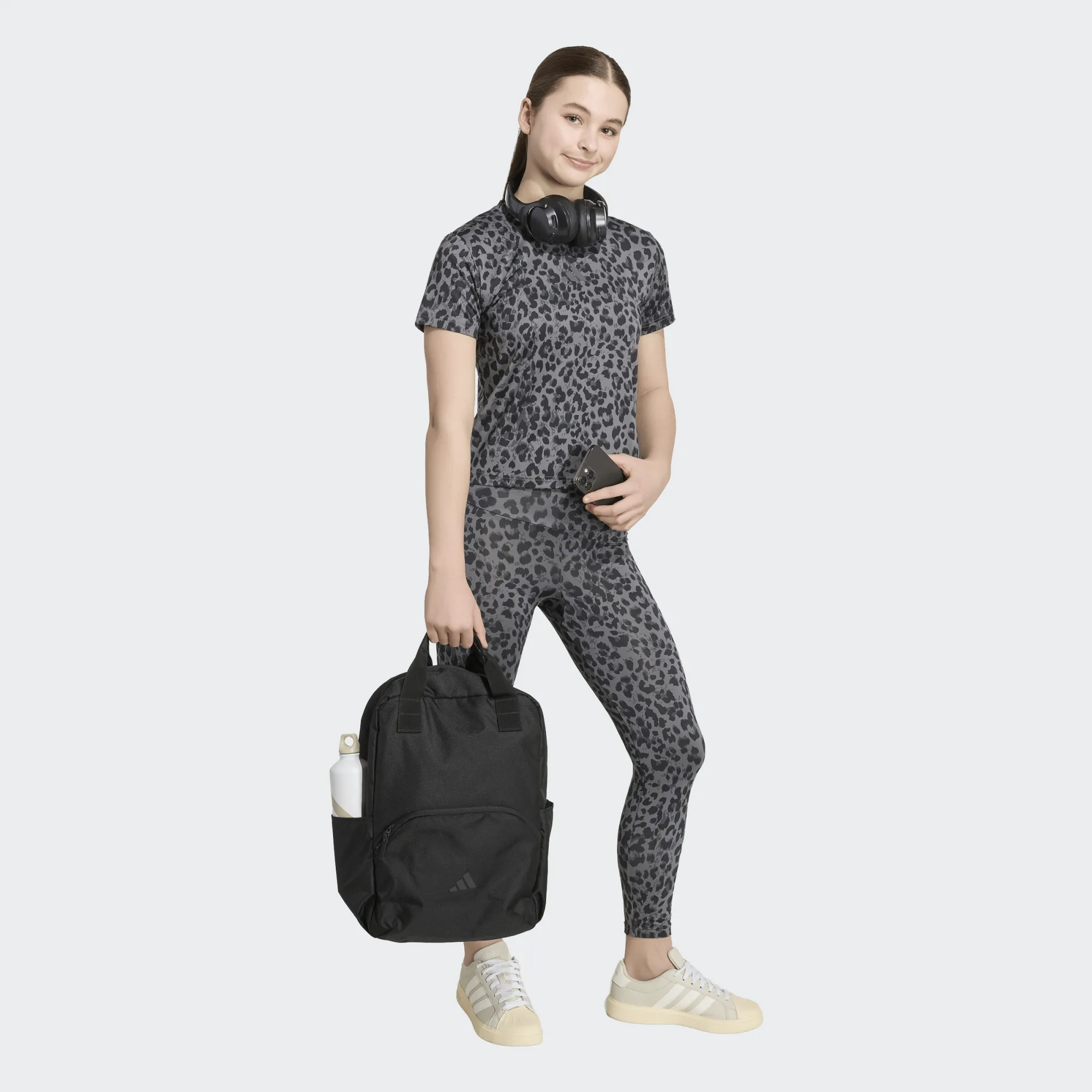 ADIDAS JUNIOR GIRL ΚΟΝΤΟΜΑΝΙΚΗ ΜΠΛΟΥΖΑ KC7224 ΓΚΡΙ - Image 5