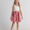 T7101 The Cool Shirt Tank Top Dress Tartan