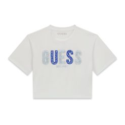 Guess Mπλούζα με λογότυπο κορίτσι J6GI07K4YM4-G011 Λευκό