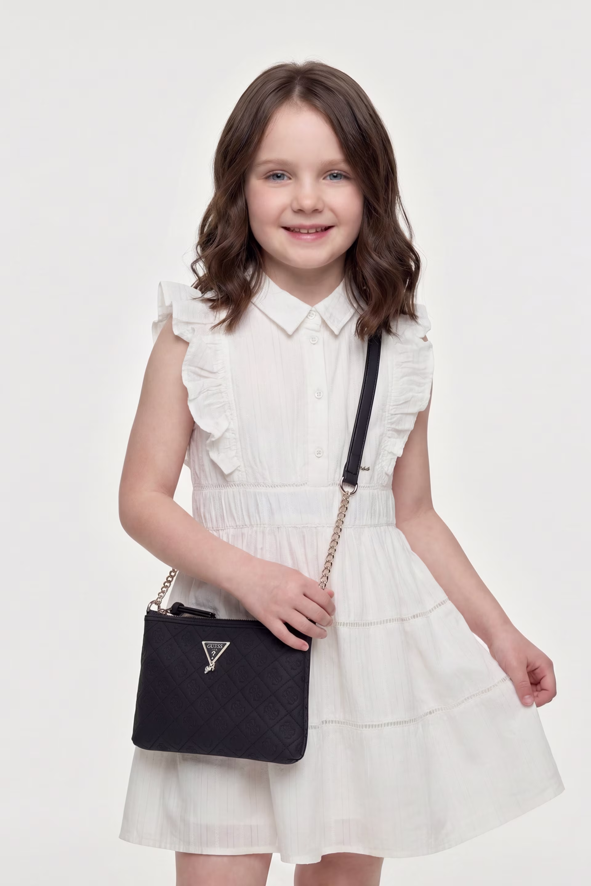 GUESS Tσάντακι crossbody με λογότυπο J6GZ36WR200-G012 Λευκό - Image 4