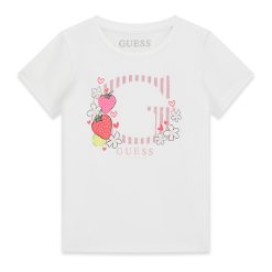 Guess Μπλούζα κορίτσι K6GI00K6YW4-G011 Λευκό
