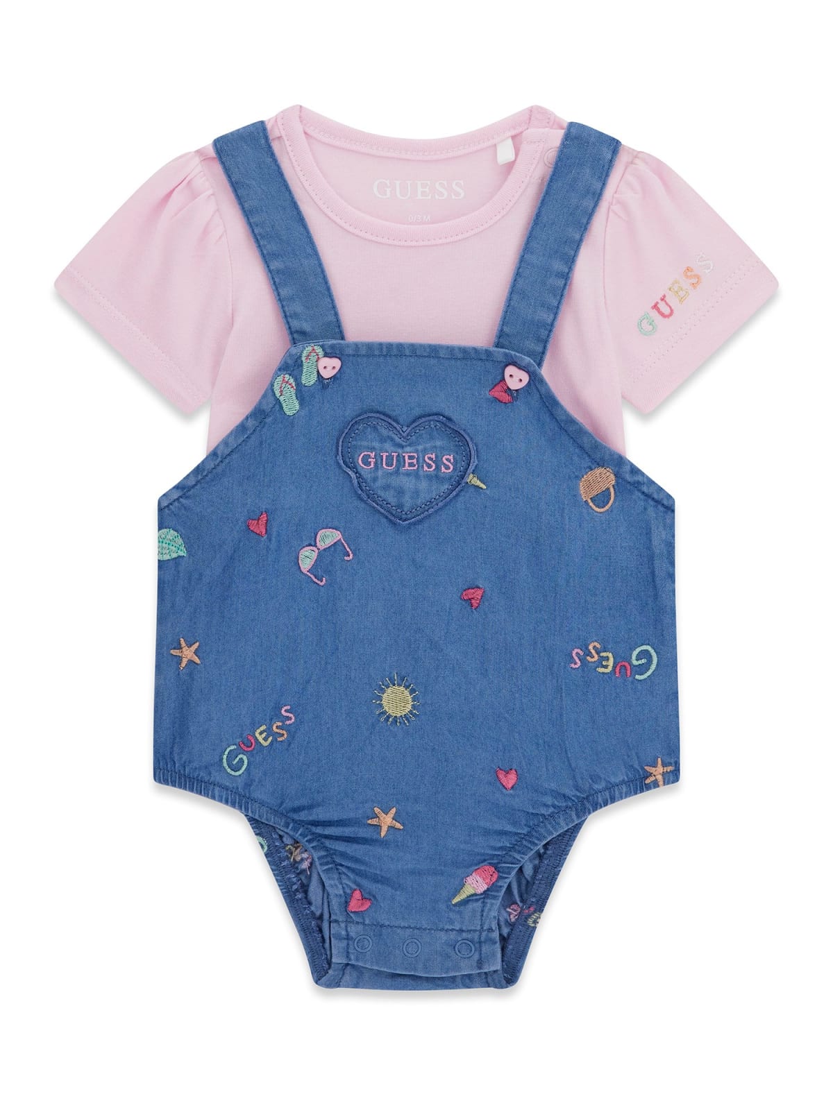 Guess Παιδικό σετ baby κορίτσι S6GG10K6YW0-G67D Ροζ - Image 3