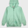 Fleece ζακέτα Energiers Basic Line με κουκούλα - ΜΕΝΤΑ