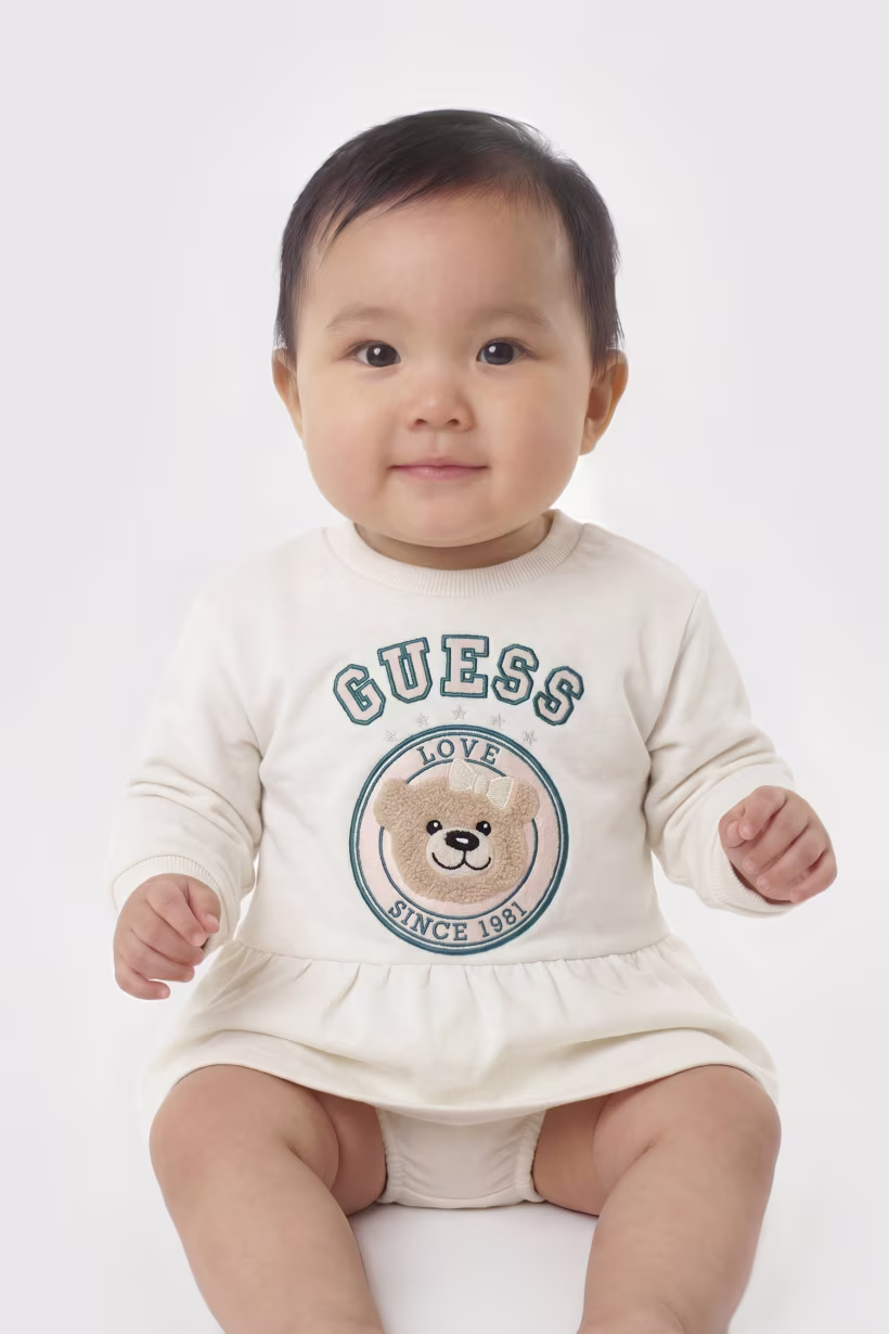 Guess Φόρεμα baby κορίτσι A6YK06K3907-G012 Λευκό