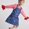 T7573 Heart Confetti Allover Hearts Dungarees Dress