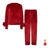 T7614 Crimson Velvet Baby Set