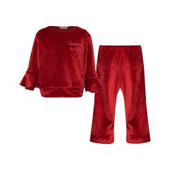 Alternative view of T7614 Crimson Velvet Baby Set