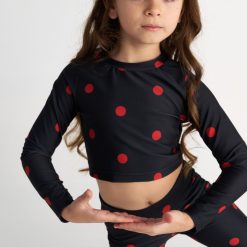 Alternative view of T7700 Polka Dots Athletic Set